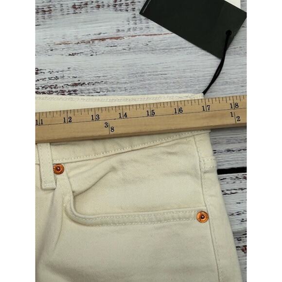 NWT Re/Done Womens Jeans Originals 70's Straight Leg Denim Vintage White Size 31 - Picture 8 of 10